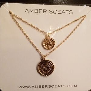 Amber Sceats Double Coin Necklace